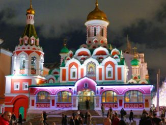 Kazan Cathedral bei Nacht